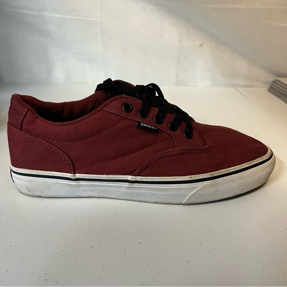 Vans Winston Oxblood unisex low top sneakers burgundy and white sole 7.5 - Picture 7 of 11